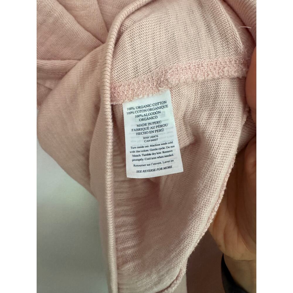 Faherty Women's Sunwashed Slub Organic Cotton Hoodie in Pink Size Small - Picture 6 of 7